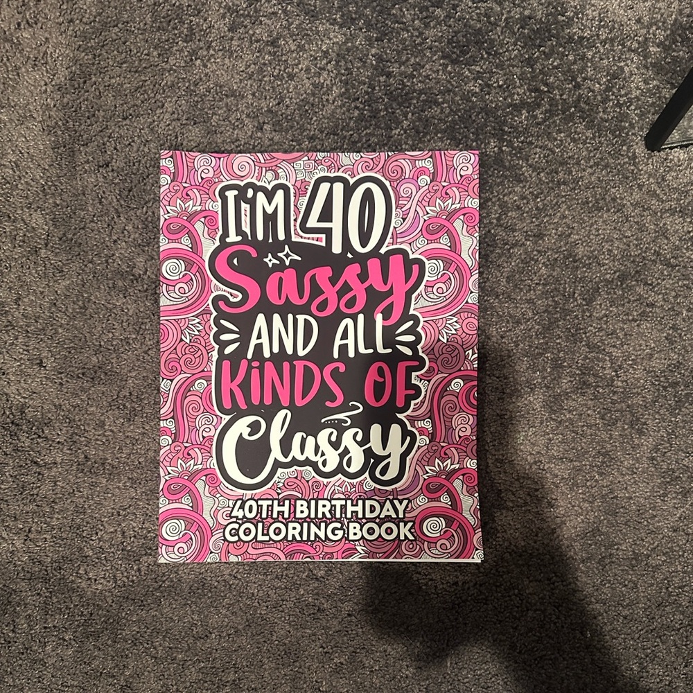 40th Birthday Coloring Book